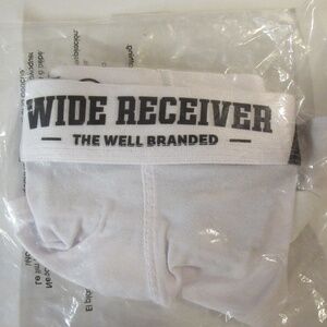 New in Package Wide Receiver Black & White Jock Strap L